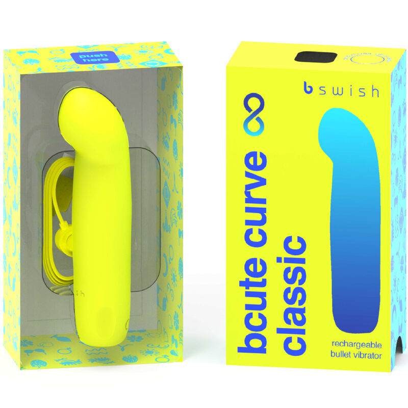 B SWISH - BCUTE CURVE INFINITE CLASSIC WIEDERAUFLADBARES SILIKON-Sensorgerät GELB