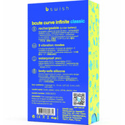 B SWISH - BCUTE CURVE INFINITE CLASSIC RECHARGEABLE Sensory Device BLUE SILICONE