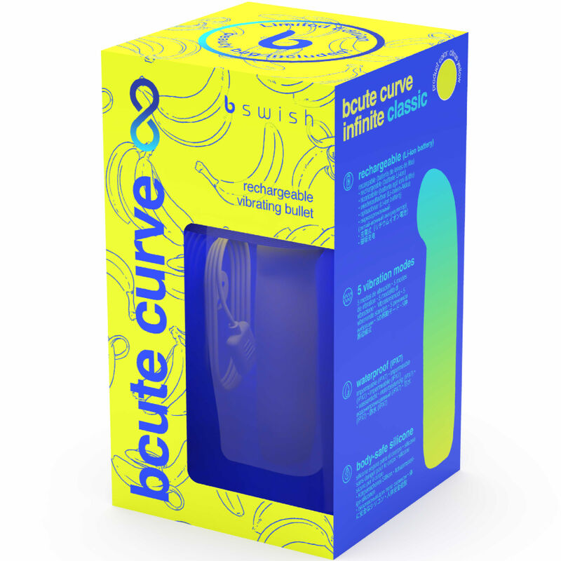 B SWISH - BCUTE CURVE INFINITE CLASSIC LIMITED EDITION WIEDERAUFLADBARES SILIKON-Sensorgerät GELB