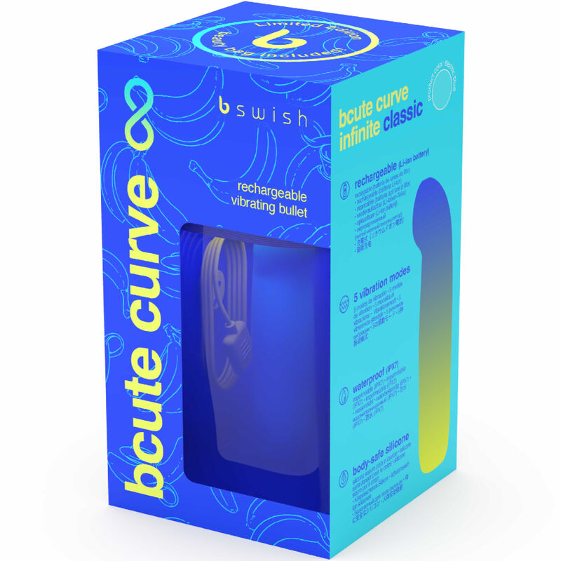 B SWISH - BCUTE CURVE INFINITE CLASSIC LIMITED EDITION BLAU SILIKON WIEDERAUFLADBARES Sensorisches Gerät