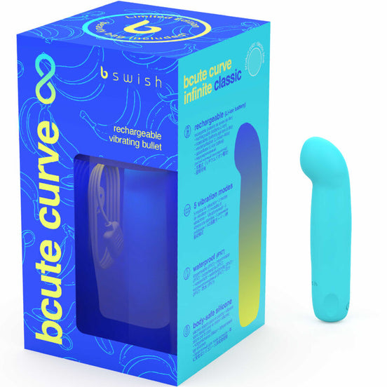 B SWISH - BCUTE CURVE INFINITE CLASSIC LIMITED EDITION BLAU SILIKON WIEDERAUFLADBARES Sensorisches Gerät