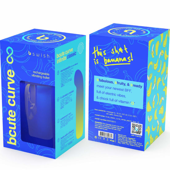 B SWISH - BCUTE CURVE INFINITE CLASSIC LIMITED EDITION BLAU SILIKON WIEDERAUFLADBARES Sensorisches Gerät