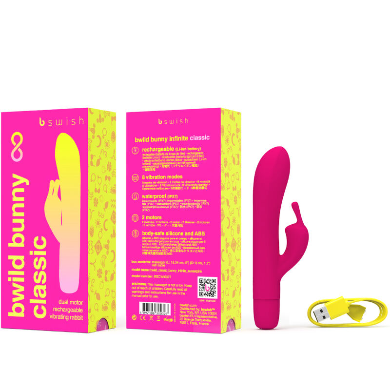 B SWISH - BWILD BUNNY INFINITE CLASSIC WIEDERAUFLADBARES Sensorikgerät ROSA SILIKON