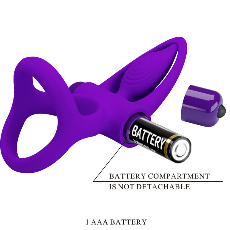 PRETTY LOVE - Sensorisches Gerät RING 10 VIBRATIONEN VIOLETT SILIKON
