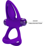 PRETTY LOVE - Sensorisches Gerät RING 10 VIBRATIONEN VIOLETT SILIKON