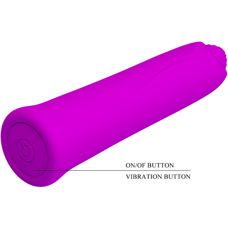 PRETTY LOVE - CURTIS MINI SUPER POWER Sensory Device 12 VIOLET SILICONE VIBRATIONS