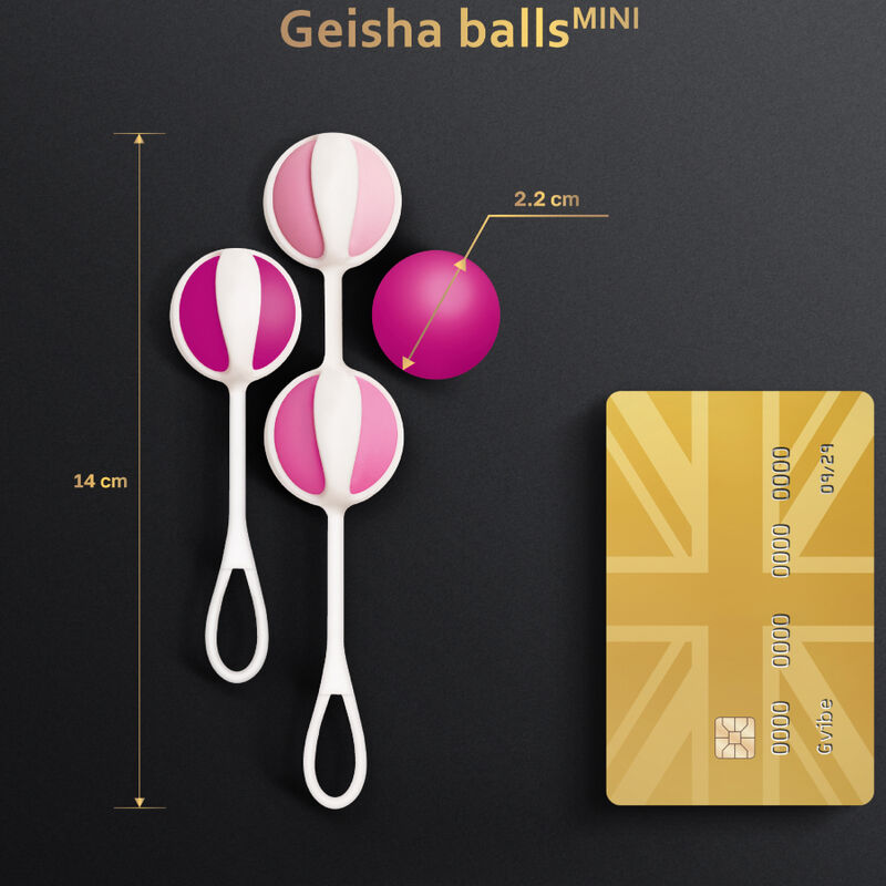 G-VIBE - SET 4 GEISHA BÄLLE MINI LILA