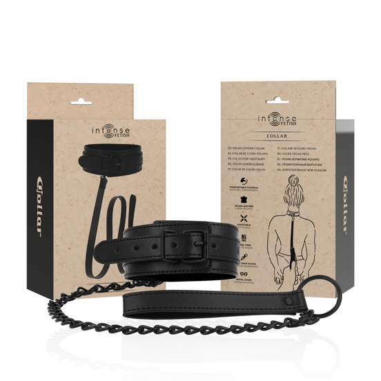 INTENSE - FETISCH HALSBAND AUS VEGANEM LEDER