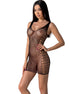 PASSION - BS097 SCHWARZER BODYSTOCKING EINHEITSGRÖSSE