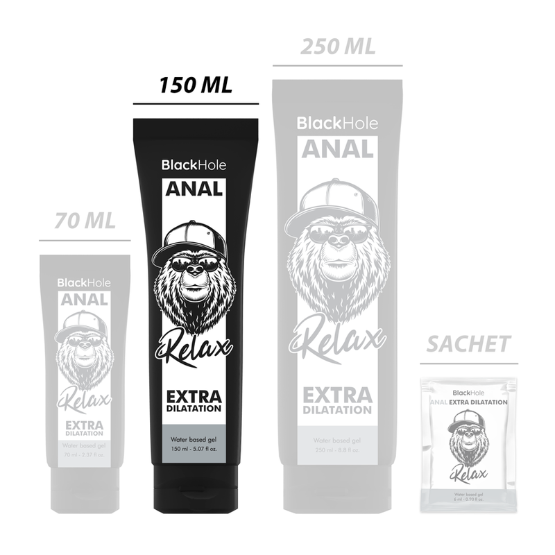 BLACK HOLE - WASSERBASIERTES GEL FÜR ANALE DILATATION 150 ML