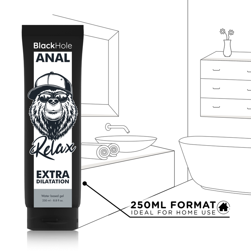 BLACK HOLE - ANALDEHNUNGSGEL AUF WASSERBASIS 250 ML