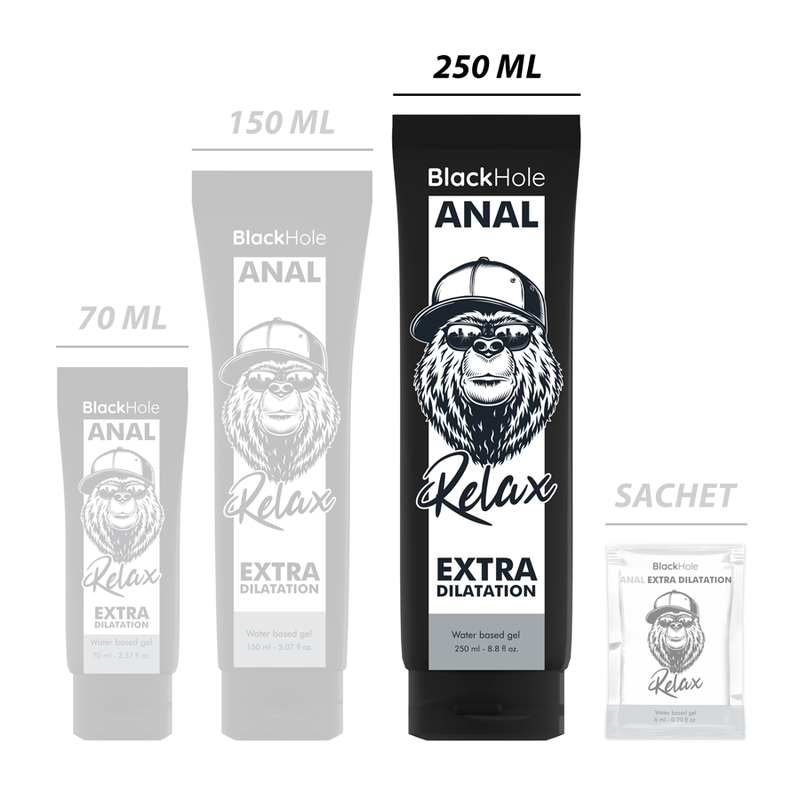 BLACK HOLE - ANALDEHNUNGSGEL AUF WASSERBASIS 250 ML