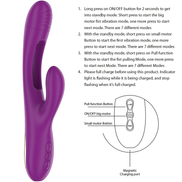 INTENSE - APOLO WIEDERAUFLADBARES MULTIFUNKTIONALES Sensorisches Gerät 7 VIBRATIONEN MIT SCHWINGUNGSBEWEGUNG LILA