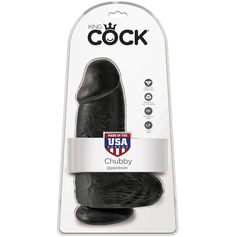 KING COCK - DICK REALISTISCH 23 CM SCHWARZ