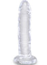 KING COCK - CLEAR REALISTIC PENIS 15.5 CM TRANSPARENT