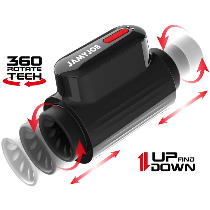 JAMYJOB - VORTEX-SCHUB- UND 360-GRAD-ROTATIONS-TURBO-MODUS-MASTURBATOR