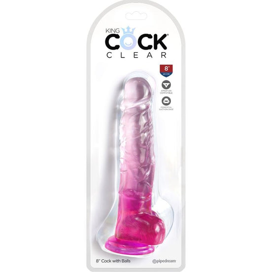 KING COCK - REALISTISCHER PENIS MIT HODEN 16,5 CM ROSA