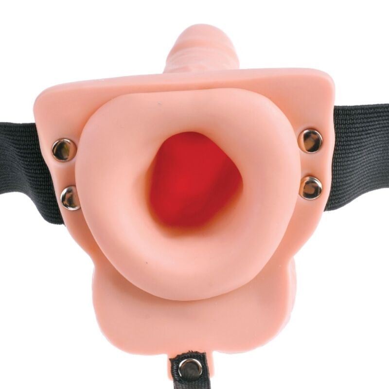 FETISH FANTASY SERIES – VERSTELLBARES HARNESS-SET MIT FERNGESTEUERTEM, REALISTISCHEM PENIS, WIEDERAUFLADBAREN HODEN UND SENSORGERÄT 15 CM
