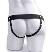 FETISH FANTASY SERIES – VERSTELLBARES HARNESS-SET MIT FERNGESTEUERTEM, REALISTISCHEM PENIS, WIEDERAUFLADBAREN HODEN UND SENSORGERÄT 15 CM