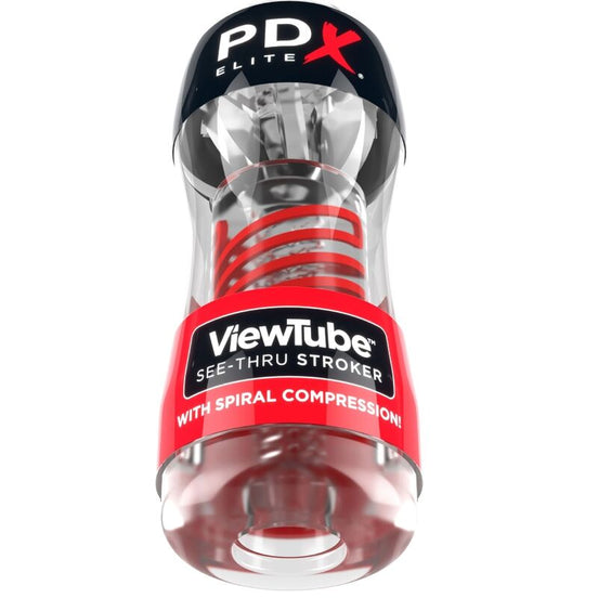 PDX ELITE - STROKER VIEWTUBE 2 SPIRAL KOMPRESSION TRANSPARENT