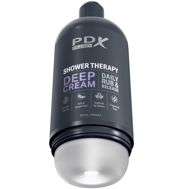 PDX PLUS - STROKER MASTURBATOR DISKRETE TIEFE CREME SHAMPOOFLASCHEN-DESIGN