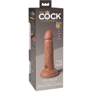 KING COCK - ELITE REALISTISCHES SILIKON Wellness-Gerät 15.2 CM KARAMELL