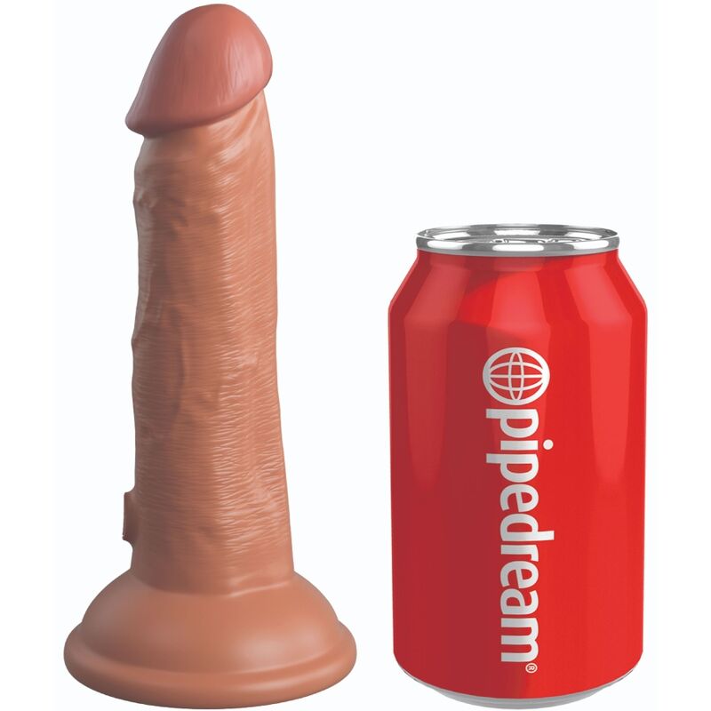 KING COCK - ELITE REALISTISCHES SILIKON Wellness-Gerät 15.2 CM KARAMELL