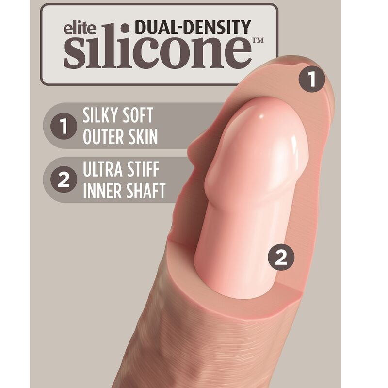 KING COCK - ELITE REALISTISCHES SILIKON Wellness-Gerät 15,2 CM