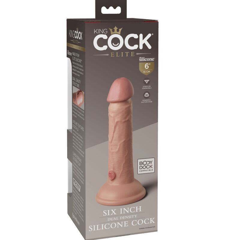 KING COCK - ELITE REALISTISCHES SILIKON Wellness-Gerät 15,2 CM