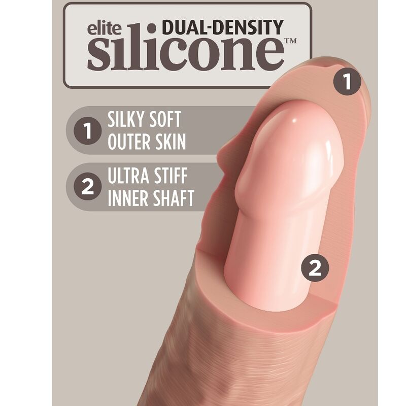 KING COCK - ELITE REALISTISCHES SILIKON Wellness-Gerät 25.4 CM