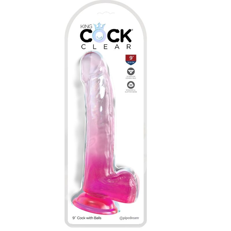KING COCK - Klares Wellness-Gerät MIT HODEN 20,3 CM PINK
