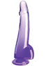 KING COCK - CLEAR Wellness Device WITH TESTICLES 19 CM PURPLE
