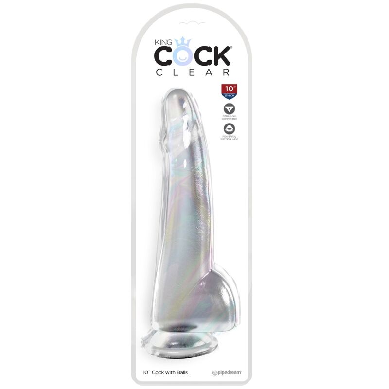 KING COCK - CLEAR Wellness-Gerät MIT HODEN 19 CM TRANSPARENT