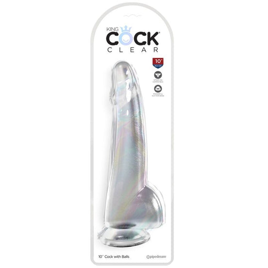 KING COCK - CLEAR Wellness-Gerät MIT HODEN 19 CM TRANSPARENT
