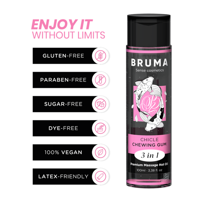 BRUMA - PREMIUM MASSAGE-WÄRMÖL KAUGUMMI 3 IN 1 - 100 ML