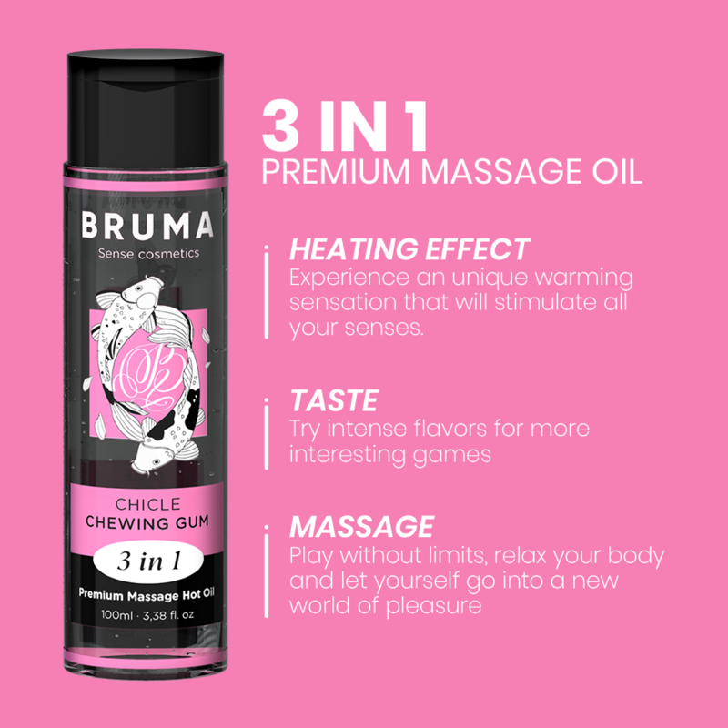 BRUMA - PREMIUM MASSAGE-WÄRMÖL KAUGUMMI 3 IN 1 - 100 ML