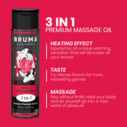 BRUMA - PREMIUM MASSAGE-WÄRMÖL ERDBEERE 3 IN 1 - 100 ML