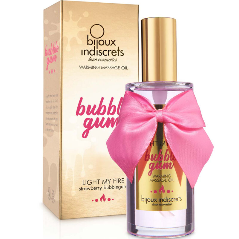 'LIGHT MY FIRE'- BUBBLE GUM WARMING MASSAGE OIL
