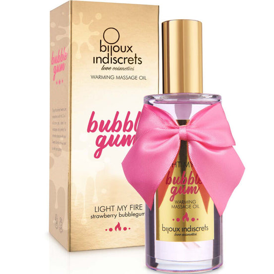 'LIGHT MY FIRE'- BUBBLE GUM WARMING MASSAGE OIL