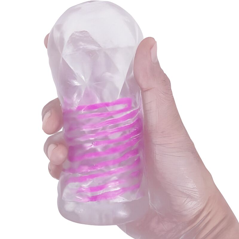 PRETTY LOVE - FANTASY MÄNNLICHER MASTURBATOR MIT INNERER SPIRALE UND TRANSPARENTEN KUGELN