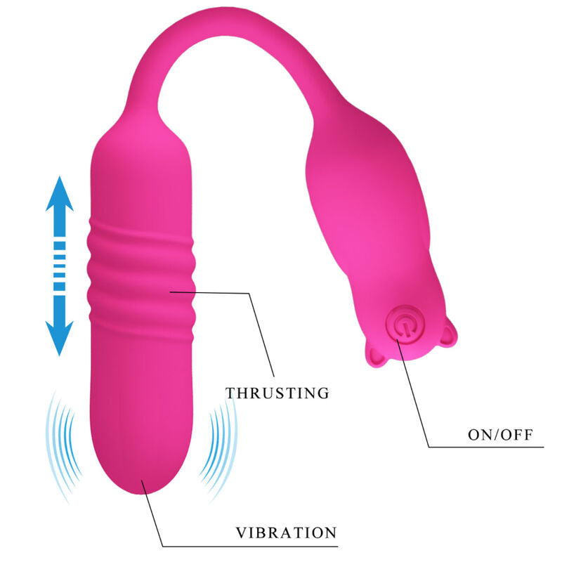 PRETTY LOVE - NOBIKUMA ROSA SILIKON-VIBRATIONSKUGEL