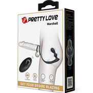 PRETTY LOVE – MARSHALL PENISRING MIT SENSOREM ANALPLUG UND FERNBEDIENUNG