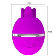 PRETTY LOVE - GEMINI BALL PURPLE ROUND SILICONE Sensory Device