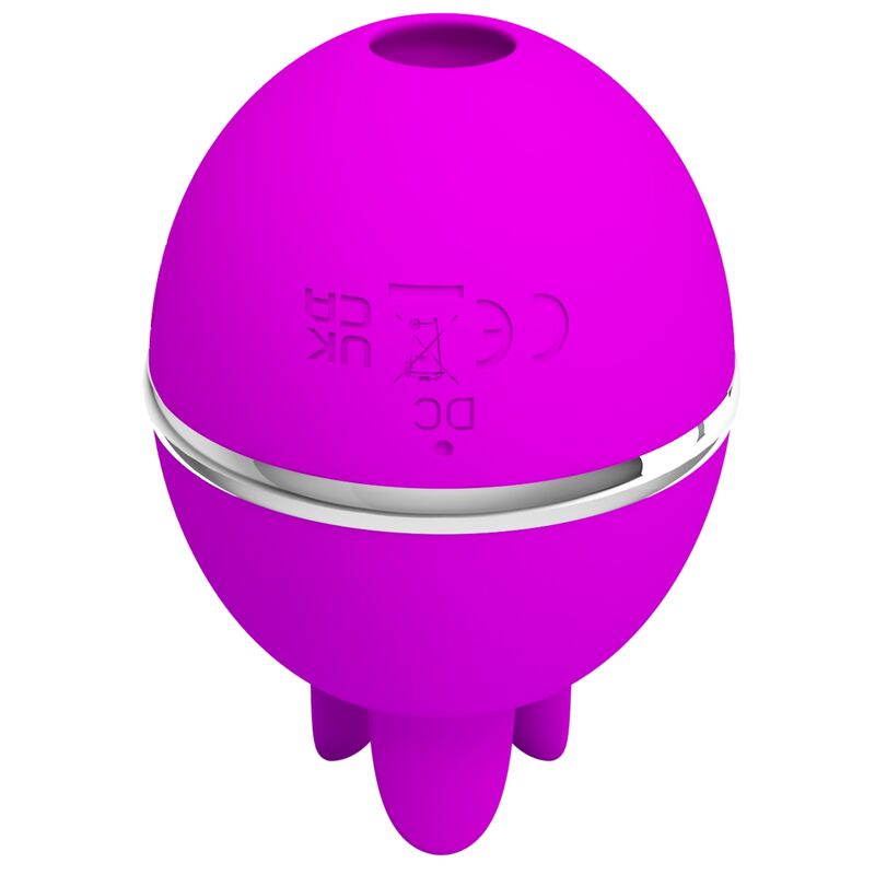 PRETTY LOVE - GEMINI BALL PURPLE ROUND SILICONE Sensory Device