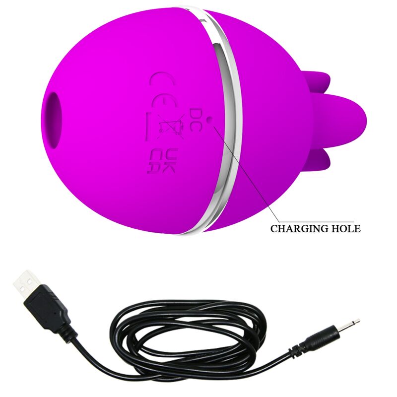 PRETTY LOVE - GEMINI BALL PURPLE ROUND SILICONE Sensory Device