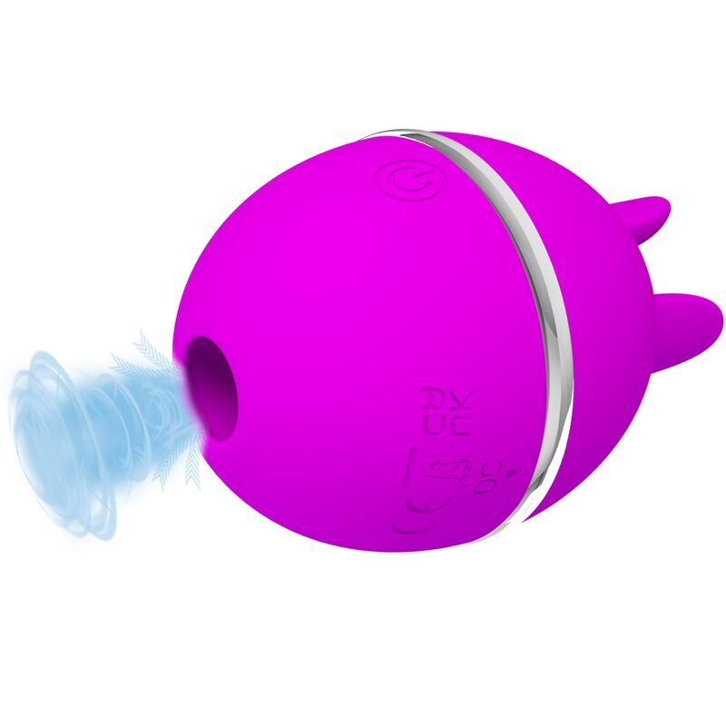 PRETTY LOVE - GEMINI BALL PURPLE ROUND SILICONE Sensory Device