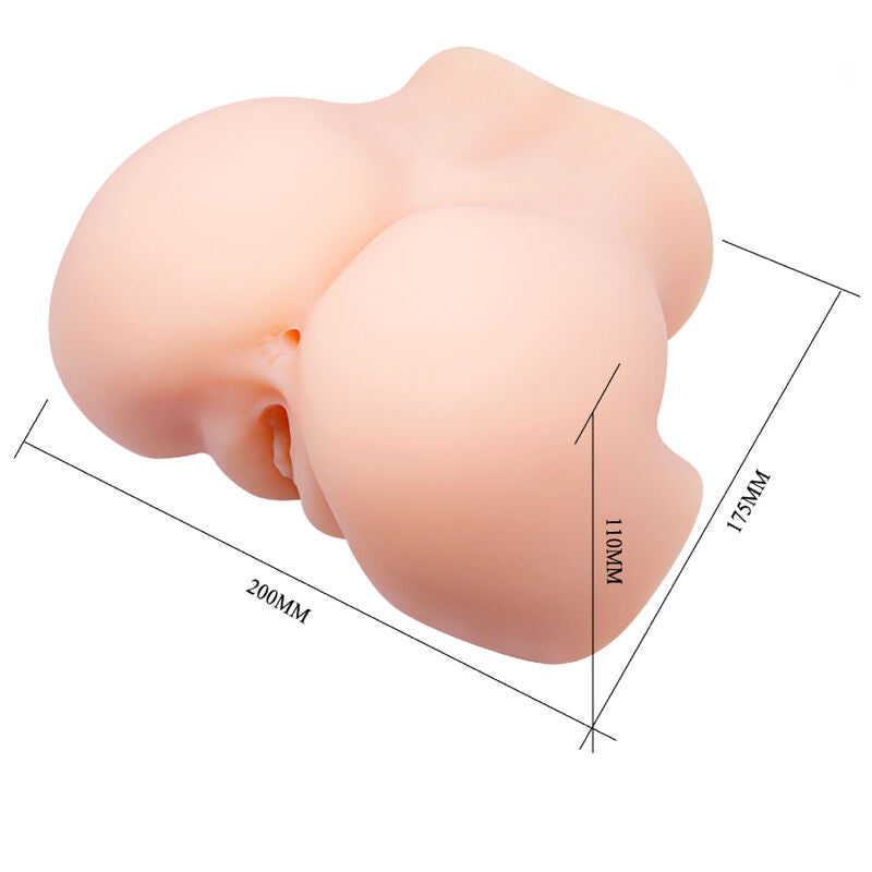 CRAZY BULL - REALISTISCHE VAGINA UND ANUS DOPPELVIBRATION