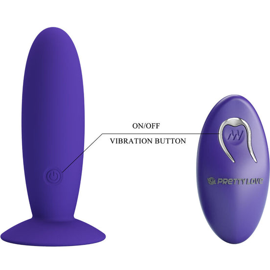 PRETTY LOVE - YOUTH PLUG ANAL Sensory Device REMOTE CONTROL VIOLET