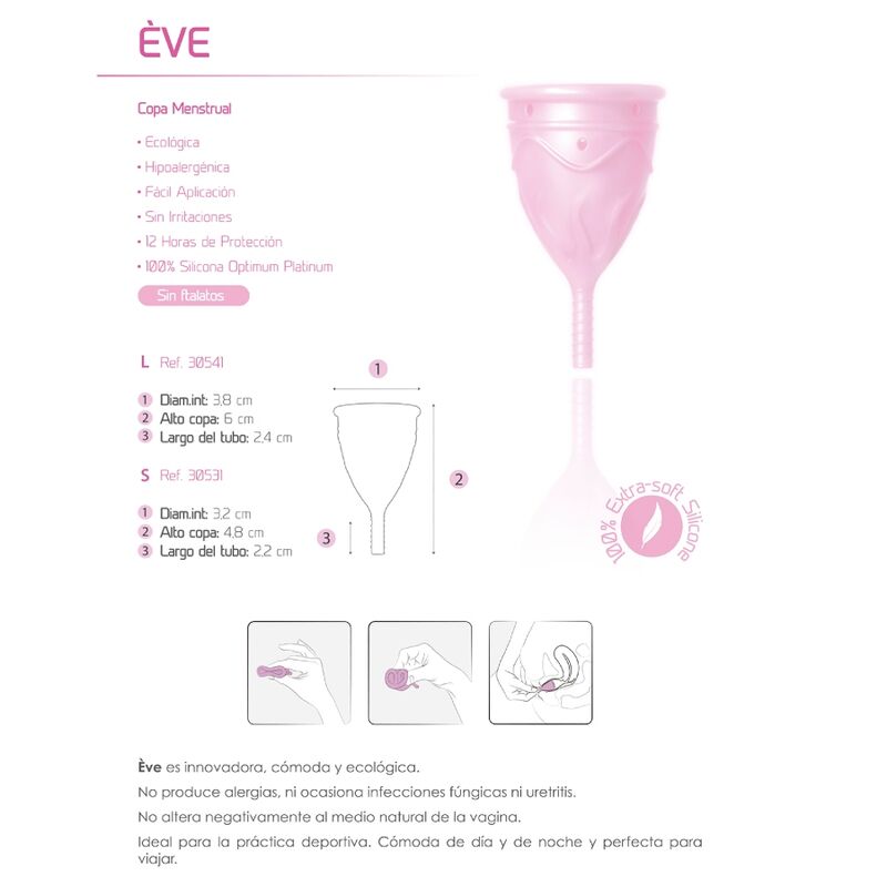 FEMINTIMATE - EVE SILIKON-MENSTRUATIONSKAPPE - GRÖSSE S