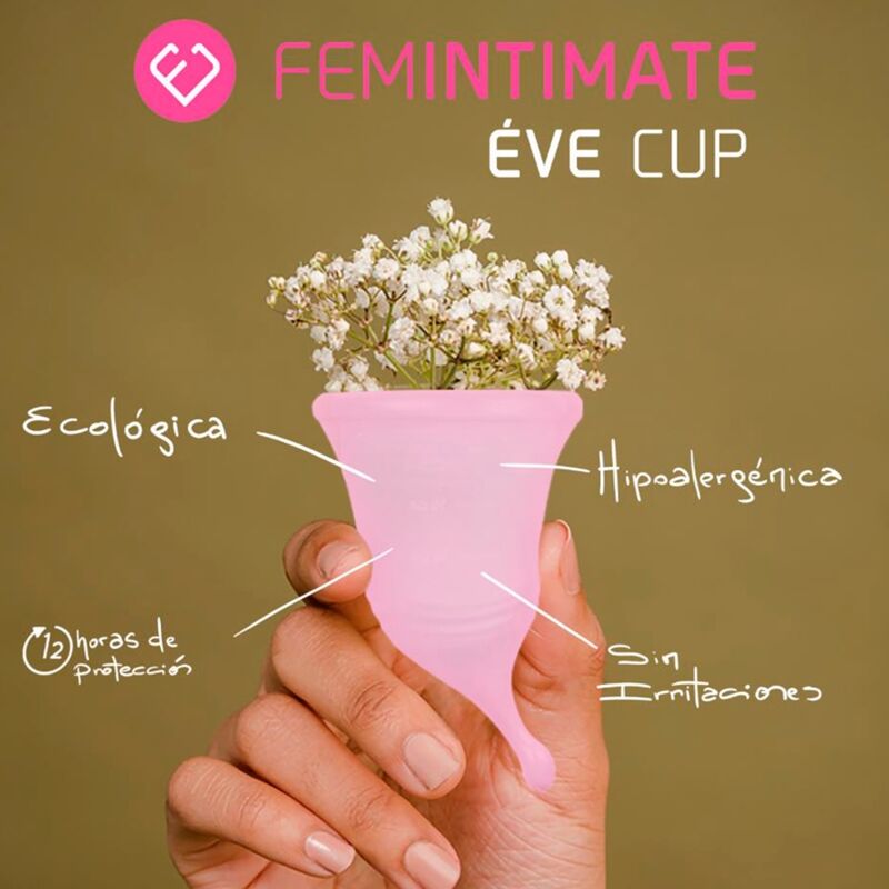 FEMINTIMATE - EVE NEUE MENSTRUATIONSTASSE AUS SILIKON - GRÖSSE M